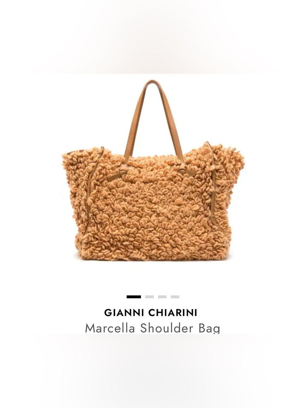 NWOT GIANNI CHIARINI  Marcella Shoulder Bag